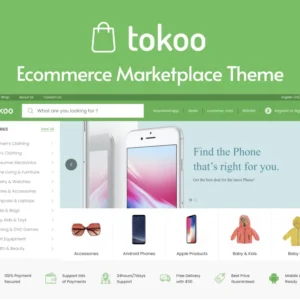 Tokoo Ecommerce Theme Pro WordPress Lifetime GNU Public License